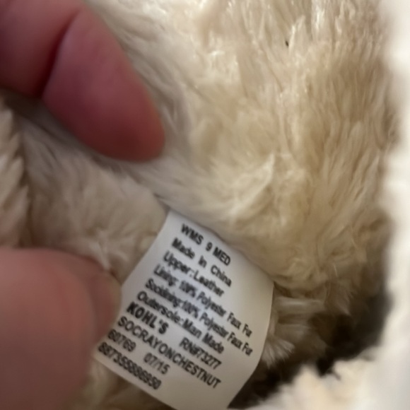 So’s chestnut boots with faux fur, fully insulated size 9 - Picture 5 of 16